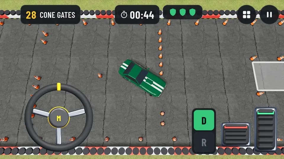 Gas Brake Park cone gates