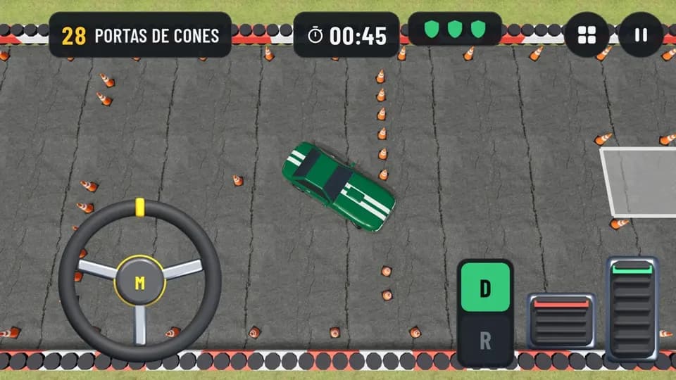 Gas Brake Park portas de cones
